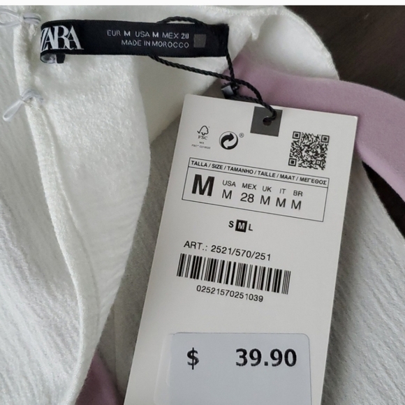 Zara Bloggers Fave Side Cut-Out Blouse- Medium - Picture 5 of 6